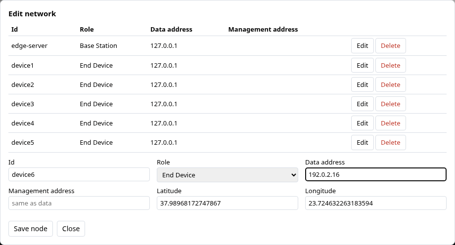 Adding device6 at the clicked position